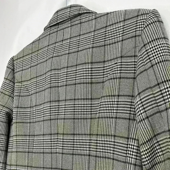 A.L.C Sedgwick II Glen Check Plaid & Houndstooth Double-Breasted Blazer Size XS - Picture 8 of 16
